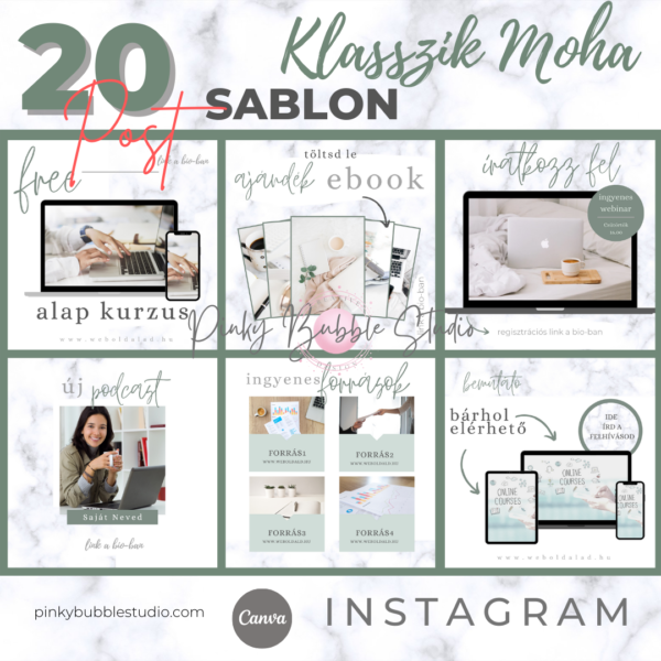 Klasszikus Moha - üzleti témájú Instagram Post Sablon