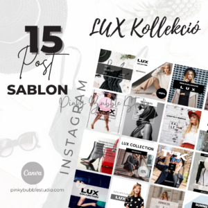 LUX KOLLEKCIÓ - 15 Divat témájú elegáns Instagram Post Sablon