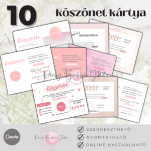 10 „Köszönet a vásárlásért” kártya